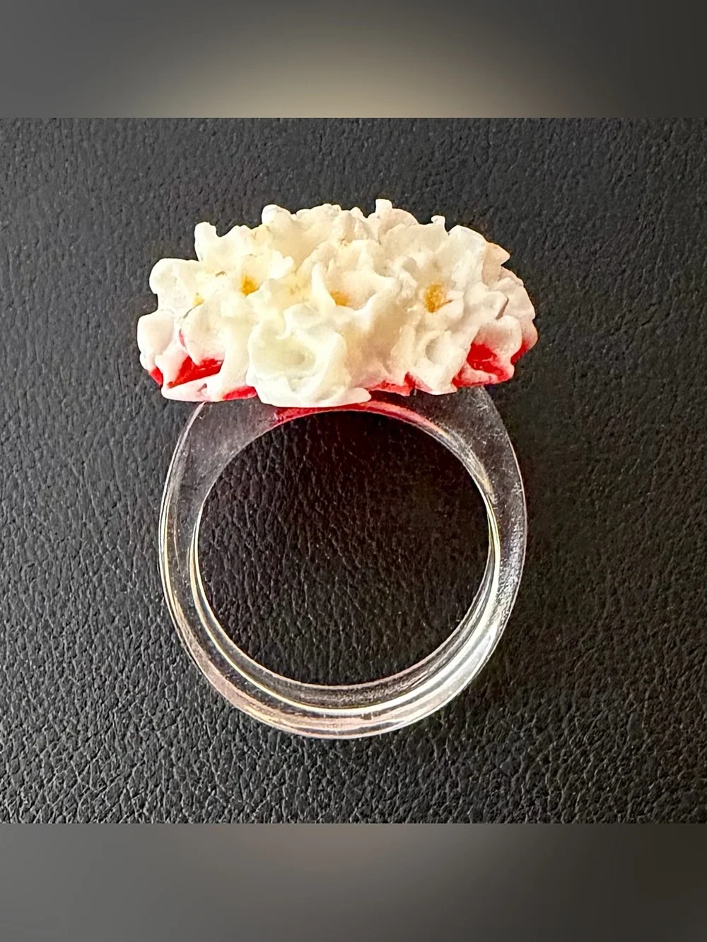 Miniature Popcorn Statement Ring 🍿